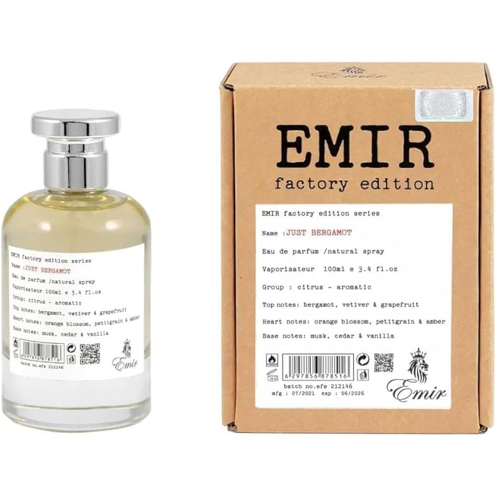 Factory Edition: Just Bergamot - Paris Corner (Emir) โคลน Le Labo - Bergamote 22  น้ำหอม Unisex EDP 100 ml. น้ำหอมอาหรับ