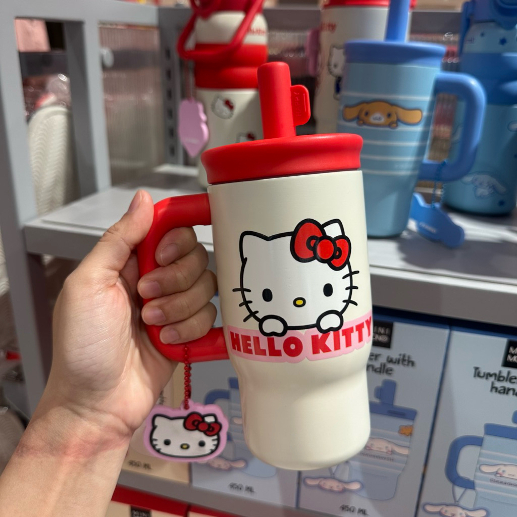 (พร้อมส่ง/กทม.ส่งด่วน🛵) | แก้วน้ำสแตนเลส Mini Mono x Sanrio 450 ml. ลิขสิทธิ์แท้
