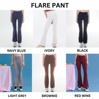Lunar Gymwear - Flare Pant - กางเกงออกกำลังทรงขาม้าผ้าเรียบ เท่เก๋ไม่ซ้ำใคร ผ้านิ่มใส่สบาย จะลุคไหนก็เอาอยู่