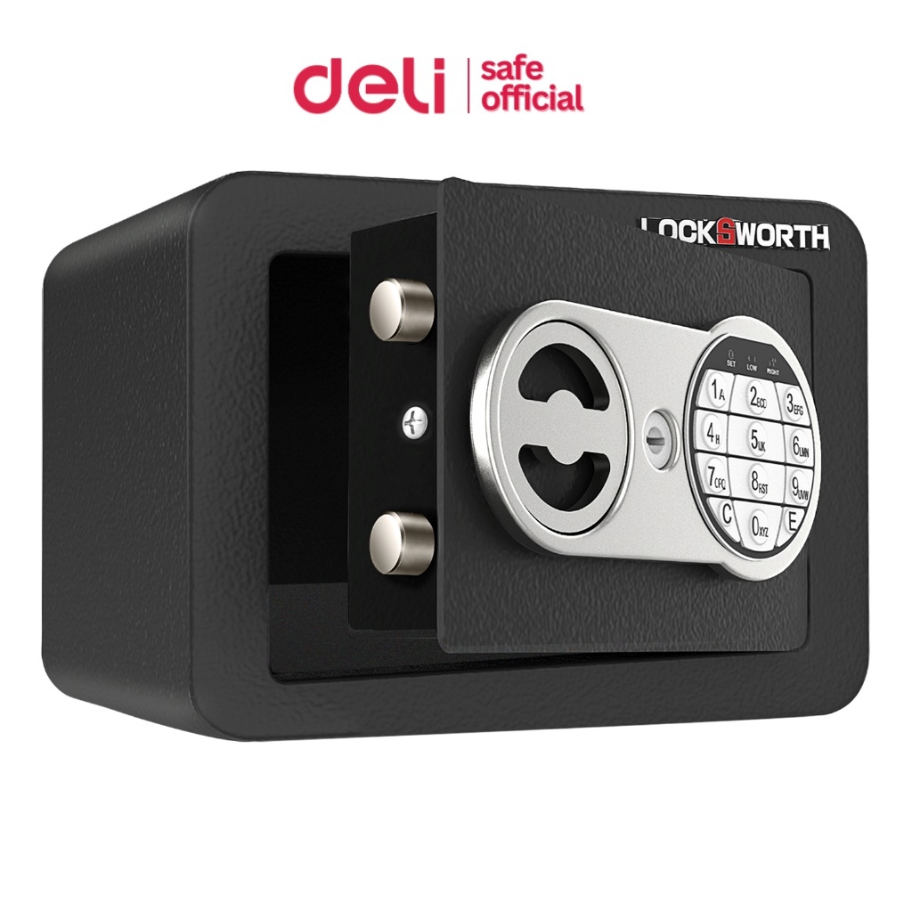 Deli ตู้เซฟนิรภัย ตู้เซฟ สีป้องกันสนิม ทนทาน ระบบกุญแจและรหัส รับประกันสินค้า 1 ปี Safe Box