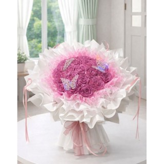 ดอกกุหลาบไม่กลิตเตอร์ เรียบหรู ช่อดอกไม้ พร้อมส่ง ❤️สำหรับวั…