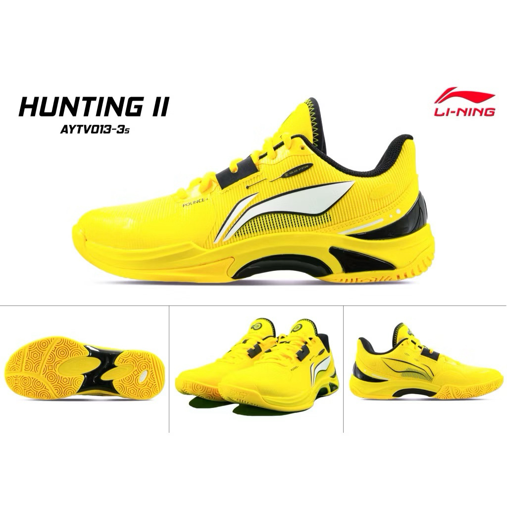 LI-NING รองเท้าแบดมินตัน HUNTING II คล่อง เบา ซัพดี