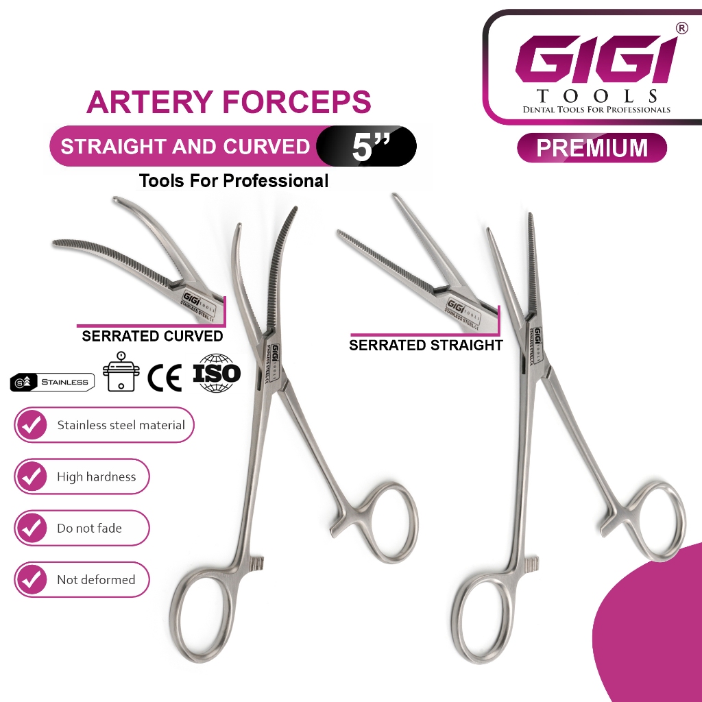 Gigi Tools Mosquito Artery Forceps 5" Dental surgical use, Passed All Standards Stainless Steel CE