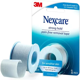 3M strong hold pain-free removal tape 1 นิ้ว x 4หลา เทปปิดแผล เทปปิดผ้าก๊อส สำหรับผิวแพ้ง่าย
