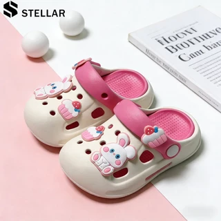 ✨พร้อมส่ง✨STELLAR เด็ก แฟชั่น ฤดูร้อน (เพิ่ม2เบอร์) รองเท้ารัดส้นนิ่มเด็ก พื้นหนา กันลื่น วัสดุEVA รองเท้าแตะเด็กโต