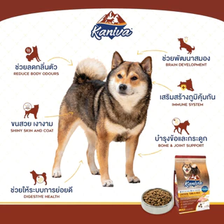 สุนัข (กระสอบ) Kaniva 8-12 กิโลกรัม อาหารสุนัขคานิว่า เหมาะสำหรับสุนัขทุกสายพันธุ์ อายุ 4เดือนขึ้นไป