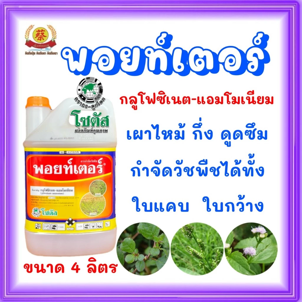 พอยท์เตอร์ (กลูโฟซิเนตแอมโมเนียม) ขนาด 4 ลิตร