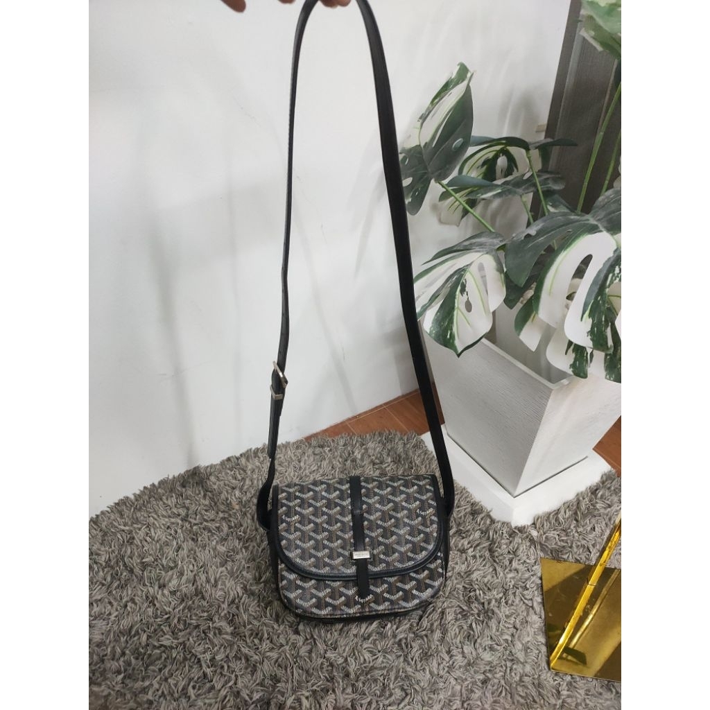 Goyard Belvedere PM crossbody bag กระเป๋าโกยาดมือสองหนังแท้