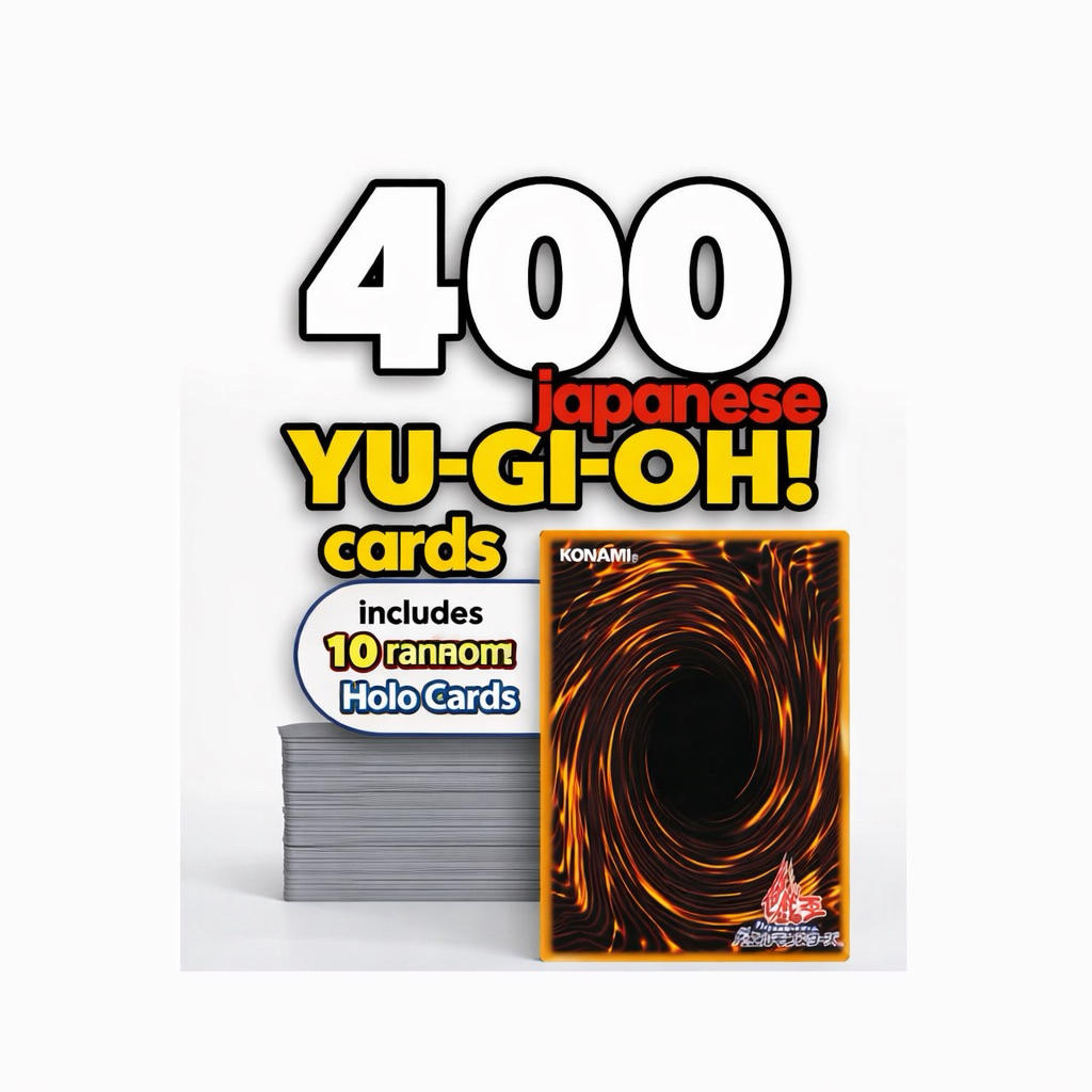 🔥 400 Authentic Japanese Yu-Gi-Oh! Cards! 🔥 Includes 10 random Holos!