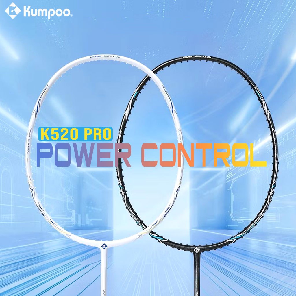 ส่งจากไทย🇹🇭 ของแท้ 💯% Kumpooไม้แบดมินตันรุ่น POWER CONTROL K520 PRO (4u) แถมเอ็น+พันด้าม+ซองกำมะหยี่