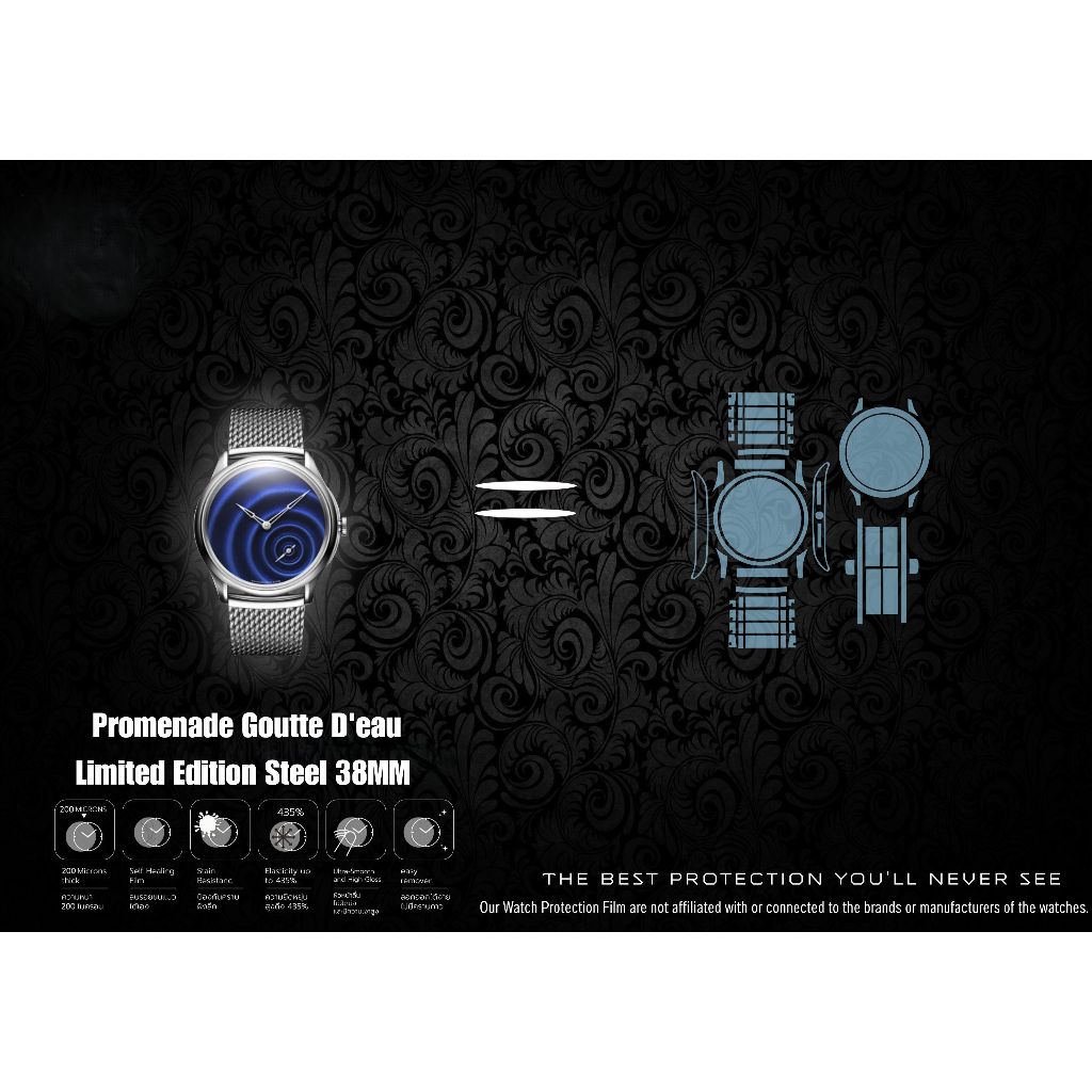 ฟิล์มป้องกันรอยนาฬิกา Watch Protection Film for Czapek Geneve Promenade Goutte D'eau Limited Edition