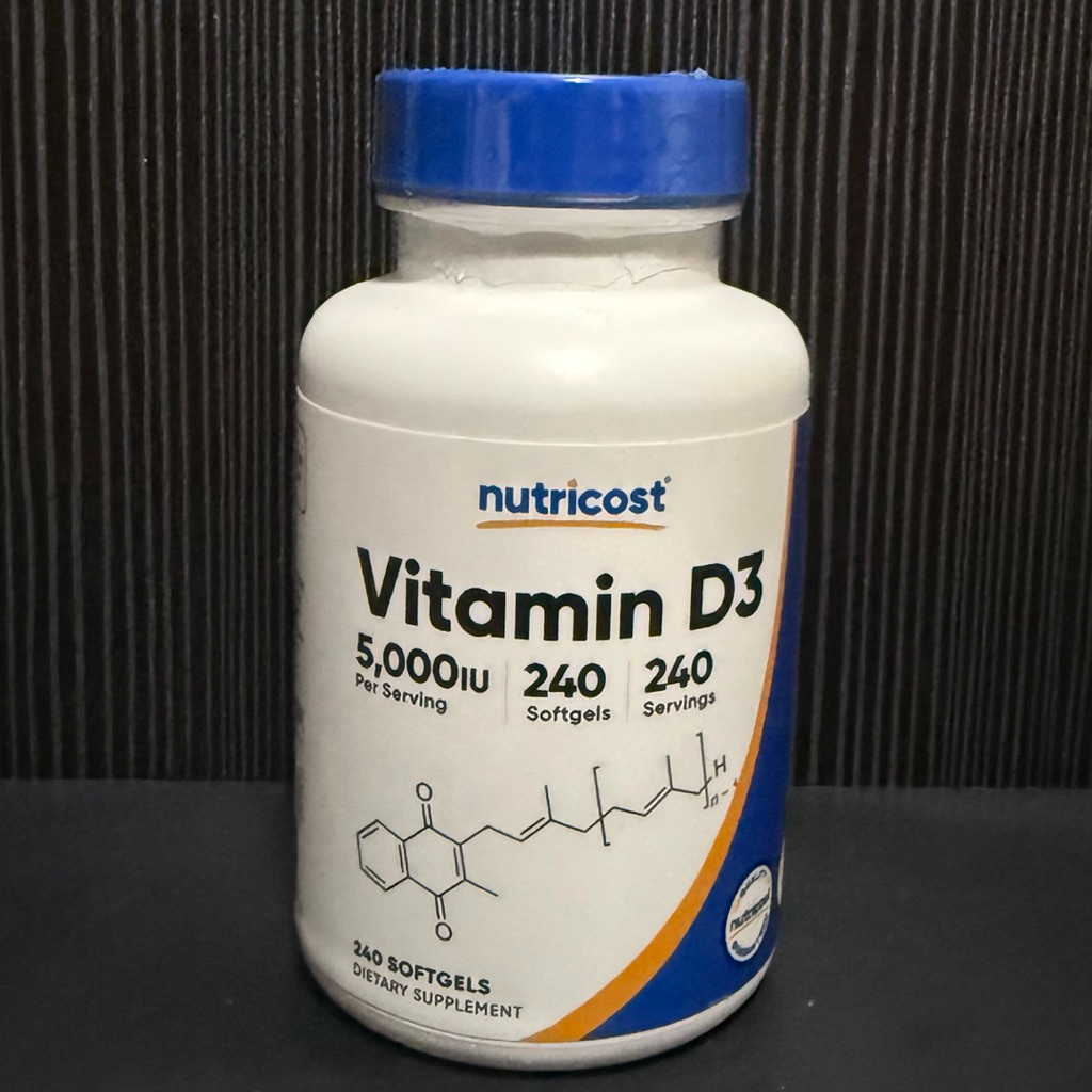 Nutricost Vitamin D3 5000iu 240 softgel