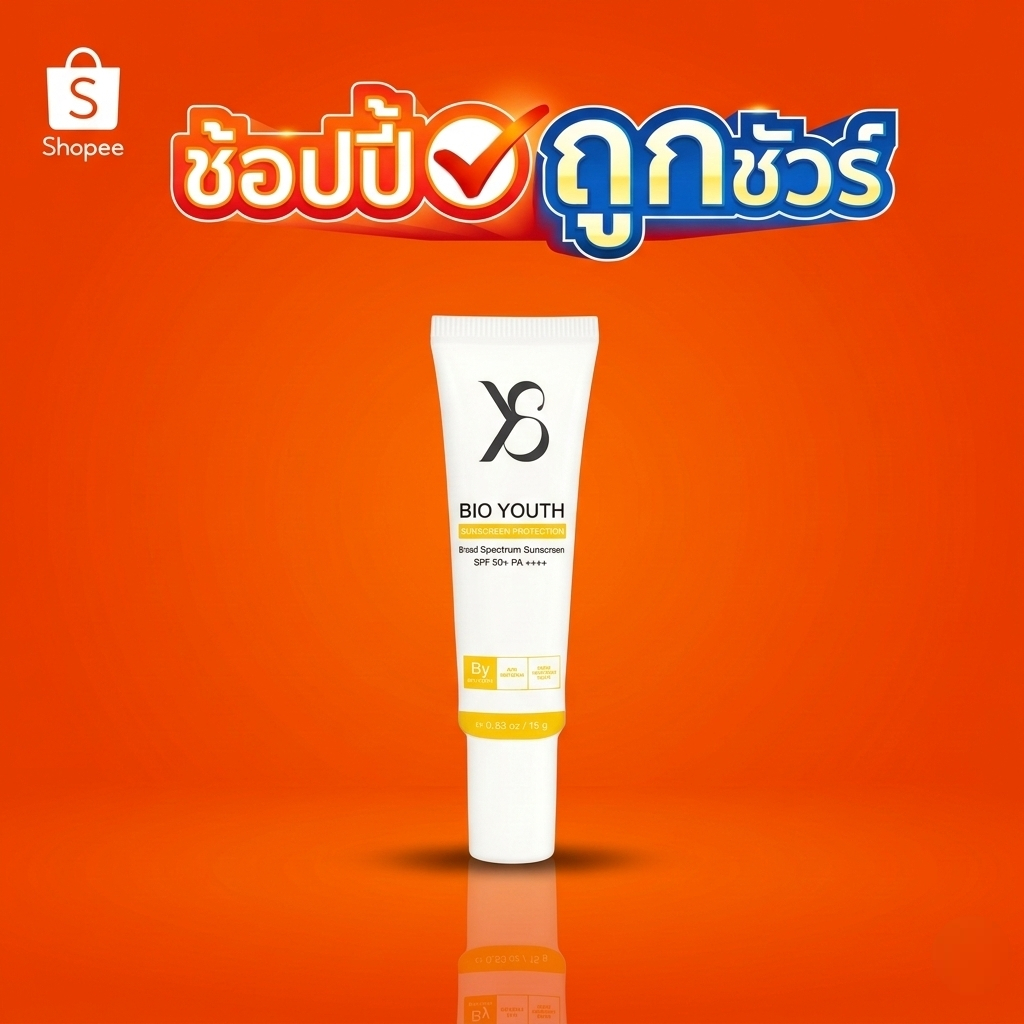 Y8 BIO YOUTH SUNSCREEN PROTECTION SPF50+ PA++++ 15กรัม กันแดดฝ้า กันแดดผิวสวย