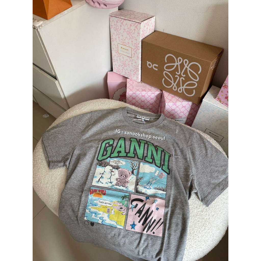 Gani Bear Comic Teddy Print Short Sleeve T-Shirt A1050070 920