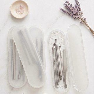 เหล็กแคะหู ชุดไม้แคะหู อุปกรณ์แคะหู สแตนเลสแท้ Ear cleaner (…