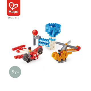 Hape - City Airport  ตัวต่อโพลีเอ็มชุดหอบังคับการบิน 142 ชิ้น 3Y+
