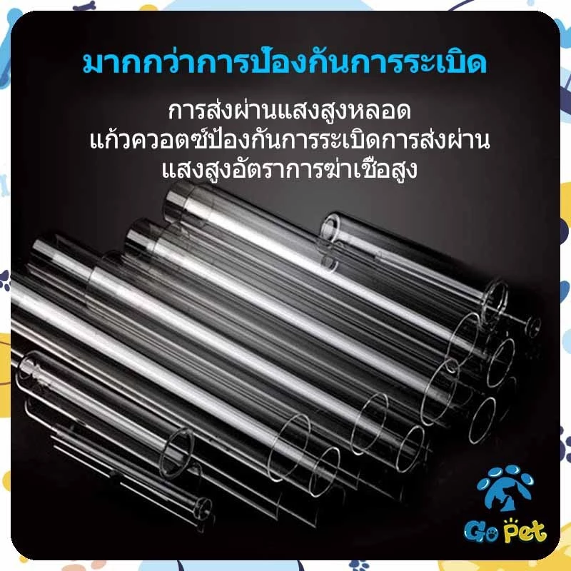 สินค้าพร้อมส่งในประเทศไทย⚡จัดส่งเร็ว โคมไฟ UVฆ่าเชื้อตู้ปลา กันน้ำ กำจัดสาหร่าย ทำความสะอาดน้ำ 3-13W สำหรับตู้ปลาทุกขนาด thumbnail 7