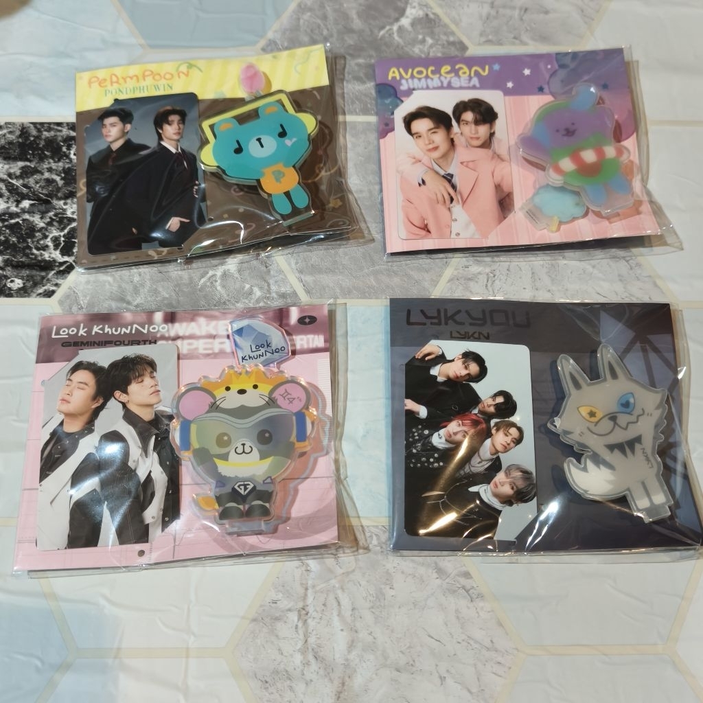 {📬พร้อมส่ง} GMMTV - Acrylic Clip Standee with Photocard | Avocean | Look Khunnoo | LYKYOU