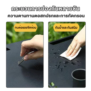โต๊ะพับไฮดรอลิก ตารางยุทธวิธี โต๊ะแคมปิ้งพับได้ กลางแจ้ง พับง่าย เหมาะสำหรับแคมปิ้งและปิกนิก พร้อมกระเป๋าเก็บและขาตั้งไฟ