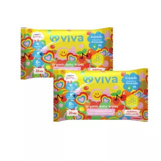 📢1 แถม 1 Viva organic baby wipes 20 sheets