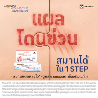 [แพ็คคู่แถมDMT Big Bag] Dermatix Wounds Care 20g เดอร์มาติกซ์ วูนด์ แคร์ ขนาด 20 กรัม ไฮโดรเจลดูแลแผลสด