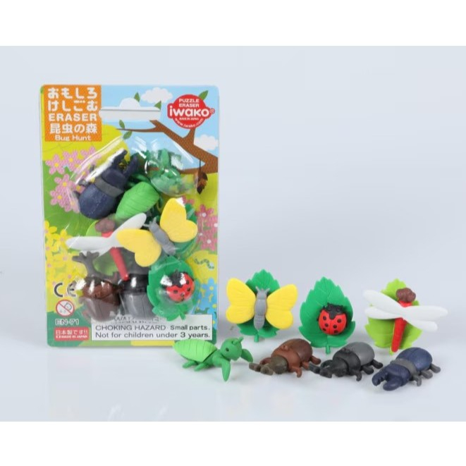 Iwako Blister Pack Eraser Animal category / เซ็ตยางลบ หมวดสัตว์ แบรนด์ Iwako จากประเทศญี่ปุ่น