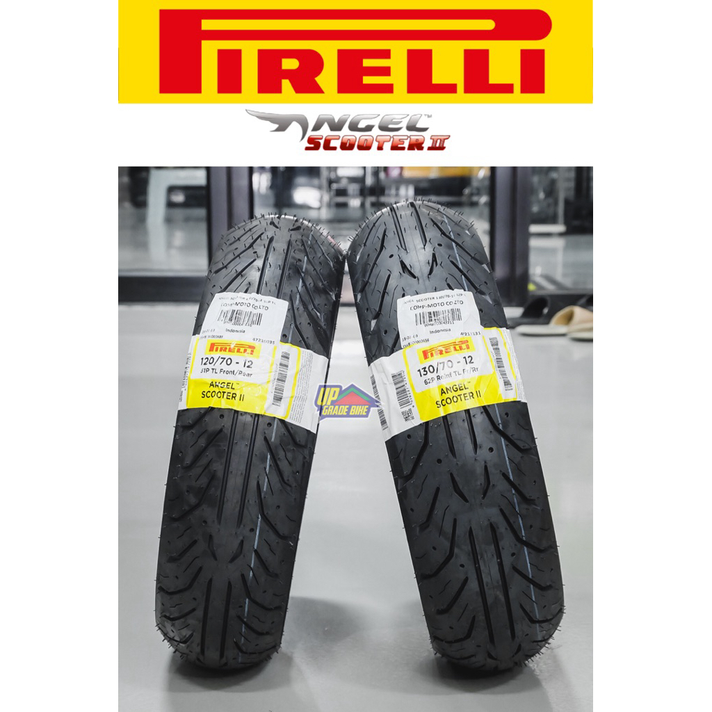 (ยางปี 26) ยาง PIRELLI ANGEL SCOOTER 2 ใส่ VESPA GTS / LAM X300 / MSX ไซส์เดิมคู่ละ 5,100฿