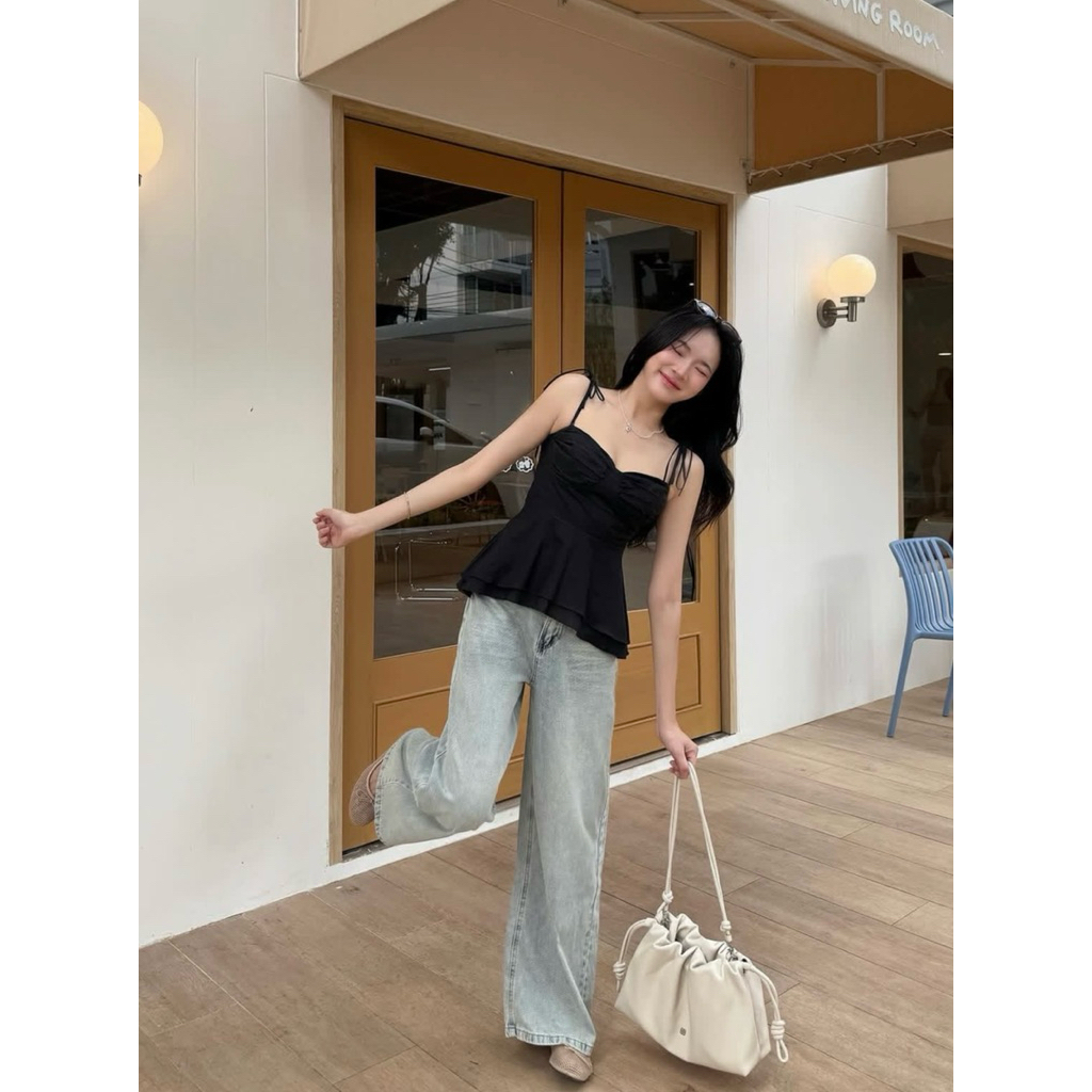 Lina top สายเดี่ยว นำเข้าจากร้าน onnie16.co