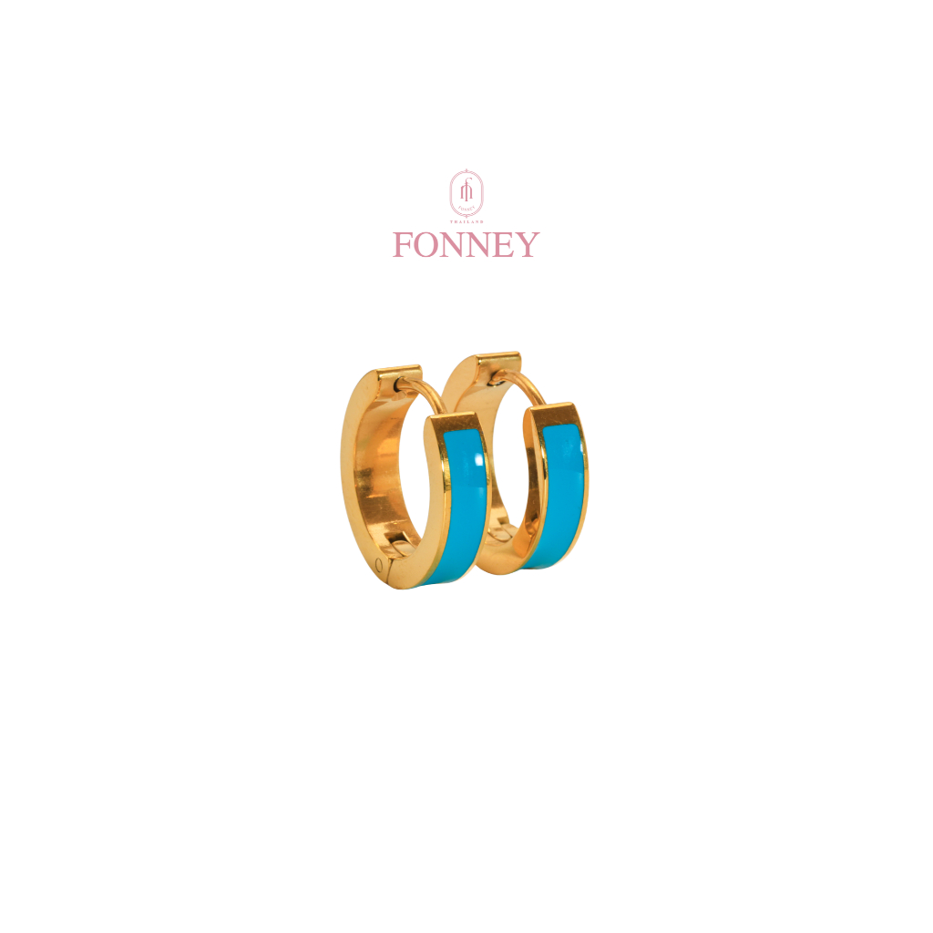 ER-19Fonney ต่างหู สแตนเลสแท้ไม่ลอกไม่ดำ