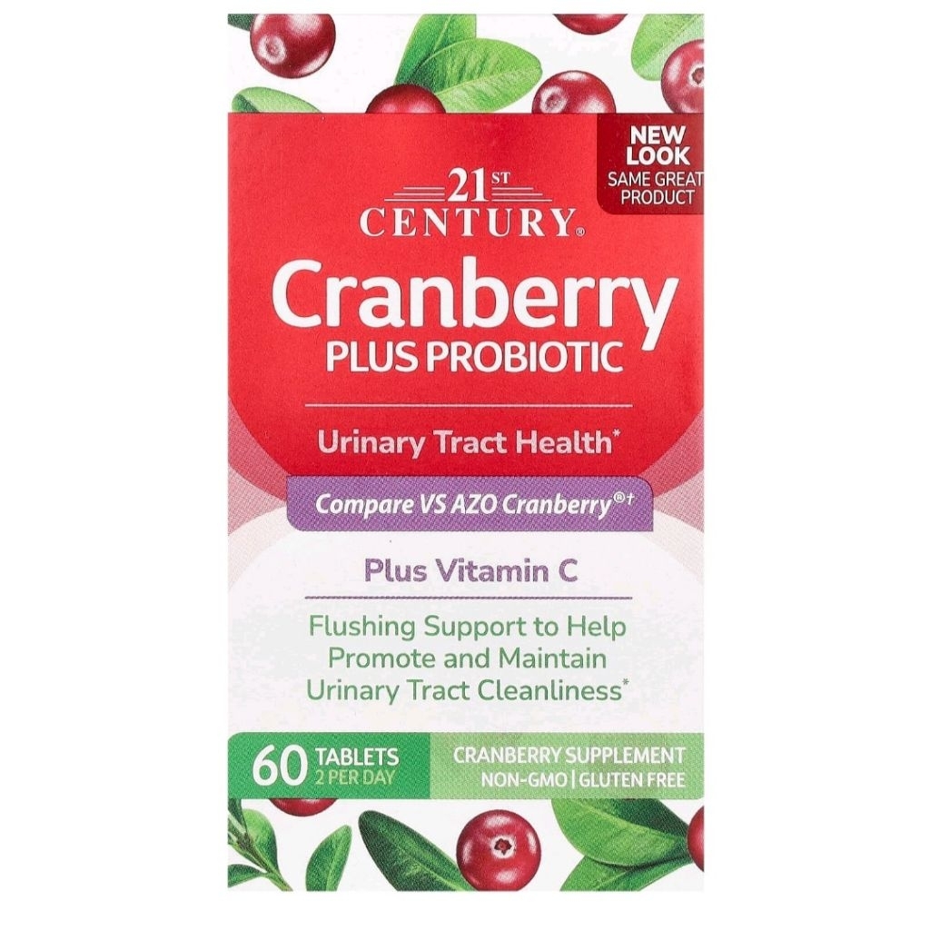 21st Century, Cranberry Plus Probiotic, 60 Tablets