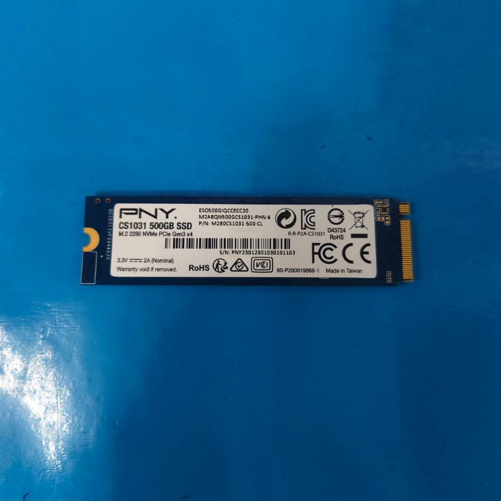 SSD  M.2  NVME  500GB  PNY  CS1031  ประกัน  Advice  22/03/2028