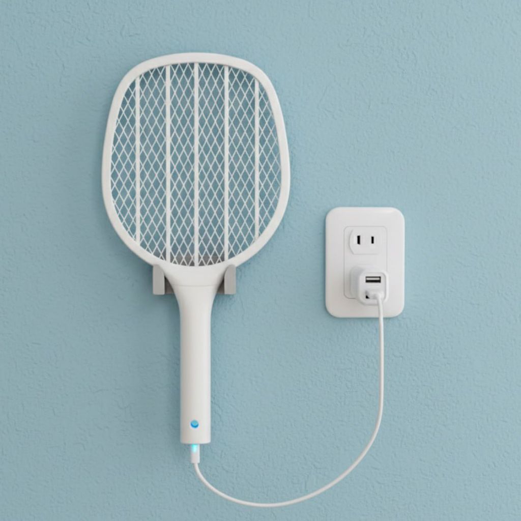Wall Mount Holder for Electric Mosquito Swatter / ที่วางไม้ตียุงไฟฟ้าแบบติดผนัง