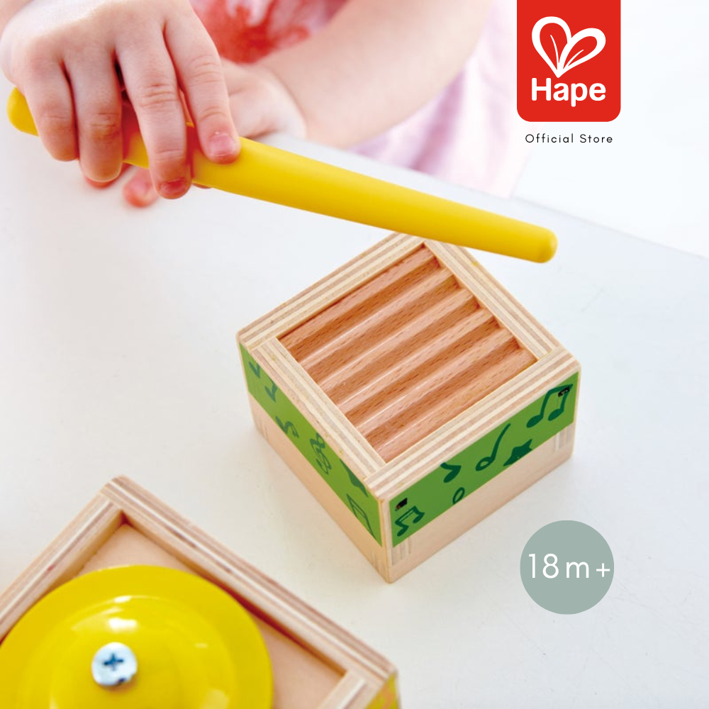 Hape ของเล่นไม้ ของเล่นดนตรี เชตกล่องดนตรีเรียงซ้อน Stacking Music Set ของเล่นเสริมพัฒนาการ 1 ขวบ ขึ้นไป รูปที่ 3