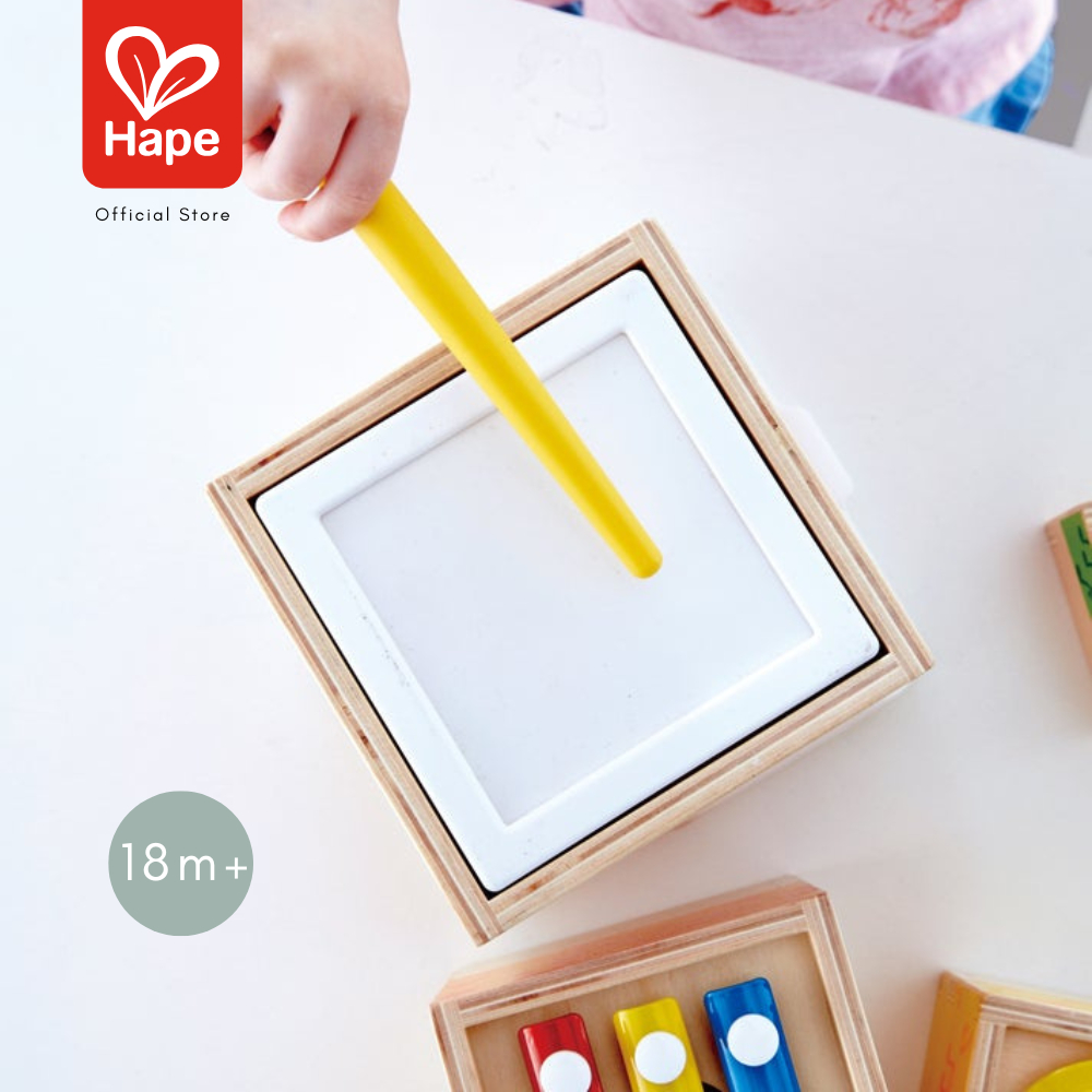 Hape ของเล่นไม้ ของเล่นดนตรี เชตกล่องดนตรีเรียงซ้อน Stacking Music Set ของเล่นเสริมพัฒนาการ 1 ขวบ ขึ้นไป รูปที่ 5
