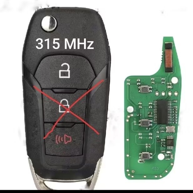 บอร์ดวงจรรีโมทรถยนต์แบบพับได้ jingyuqin N5F-A08TAA 315MHz สำหรับ Ford Fusion 2013-2016  3 ปุ่ม🛵🛵🇹🇭🇹🇭