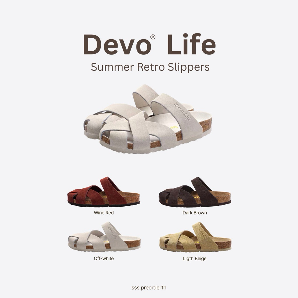 [ PRE-ORDER ] รองเท้า DEVO LIFE Summer Retro Slippers