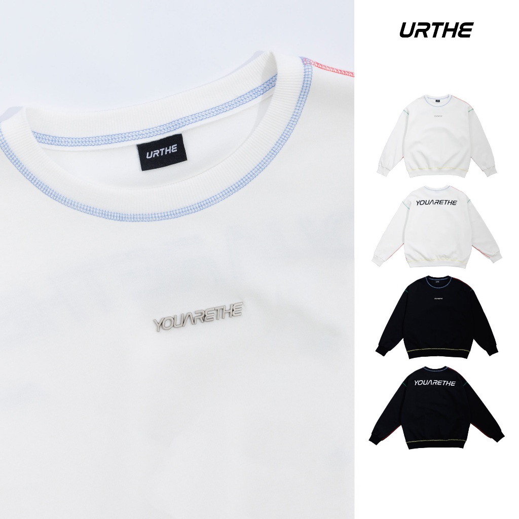 URTHE - เสื้อสเวตเตอร์ เสื้อกันหนาว Oversize รุ่น INVERT SWEATSHIRT