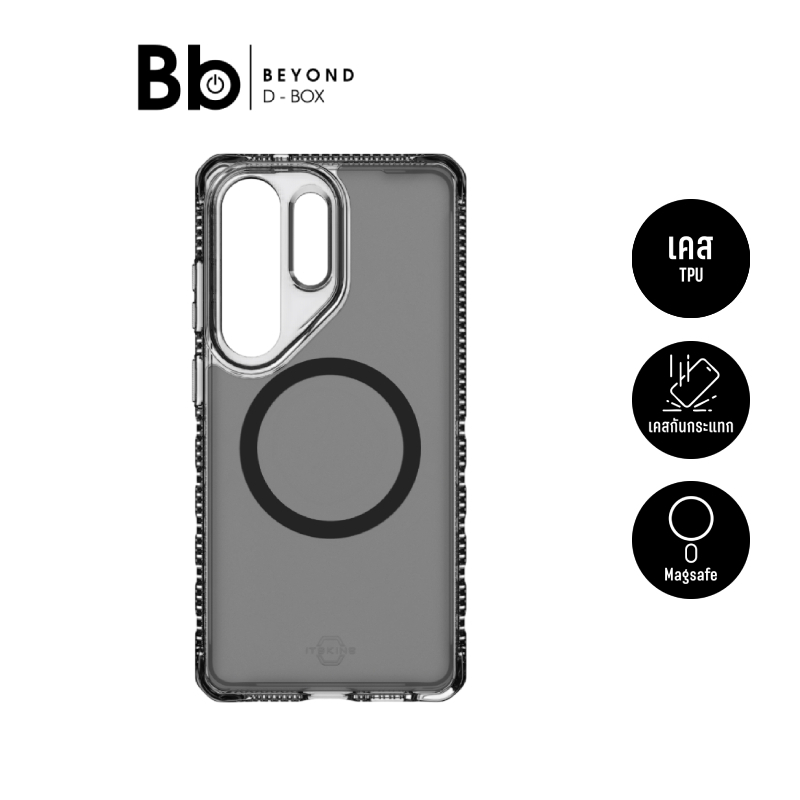 เคส ITSKINS Samsung Galaxy S26 Ultra Hybrid MagSafe VAPOR Smoke Clear by BB Beyond D-Box