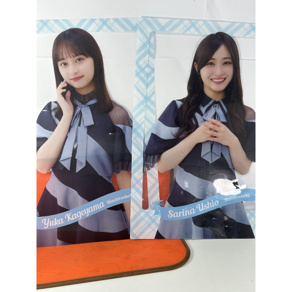 ☀️ รัศมีแห่งความสดใส... Hinatazaka46 Acrylic Poster "Kageyama Yuka & Ushio Sarina" 💎✨ a4