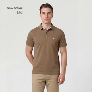 LTD เสื้อโปโลแขนสั้น ผู้ชาย สีกากี | New Gen Polo Shirt | 00980