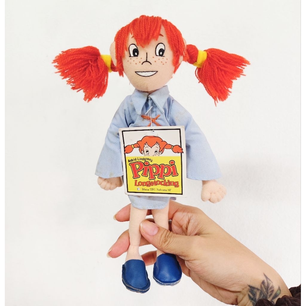 Pippi Longstocking Vintage [Rare] ตุ๊กตานิทานปิปปี้ ตำหนิชุดมอม