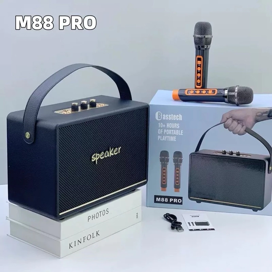 BASSTECH PORTABLE BT SPEAKER WITH MIC M88 PRO
