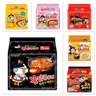 [1แพ็ค5ห่อ] Samyang Buldak ซัมยัง บูลดัก บะหมี่กึ่งสำเร็จรูป มีหลายรสชาติให้เลือก