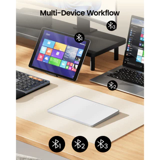 ProtoArc T1 Plus แทร็กแพดไร้สาย Multi-Touch ขนาดใหญ่ บลูทูธ 3 อุปกรณ์ ความแม่นยำสูง รับประกัน 2 ปี
