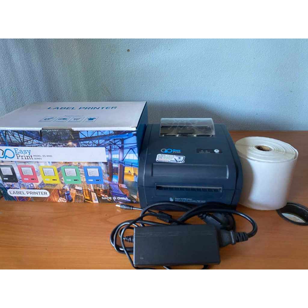 📦 เครื่องพิมพ์ฉลากความร้อน EasyPrint ES-9910UB (พิมพ์ใบปะหน้าพัสดุ ไม่ต้องใช้หมึก) มือสองสภาพ 90% แถ