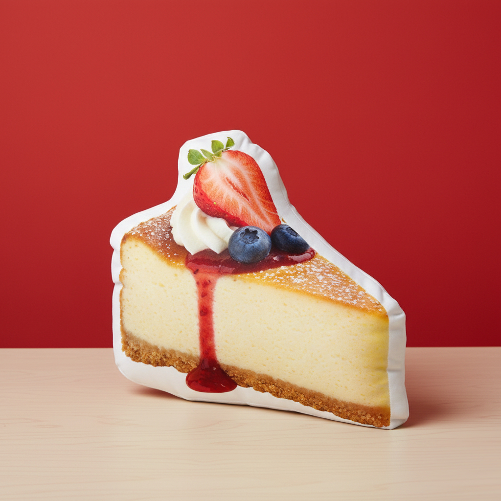 DOLLSY หมอนขนมปัง เบเกอรี่ Bakery 3D Pillow ขนาด 35ซม. หมอนสกรีนรูป BKYFD99 ชีสเค้ก