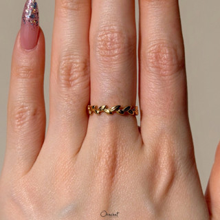 Orachat | Olivia 100 H&A ring. (แหวนตัวเรือนเงินแท้ 92.5 / ห…