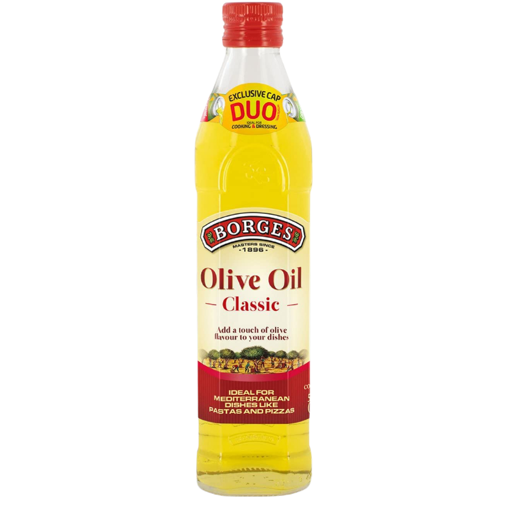 น้ำมันมะกอก นำเข้าจากสเปน Borges Classic Olive Oil 500ml ผ่านกรรมวิธีสกัดกับน้ำมันมะกอกธรรมชาติ