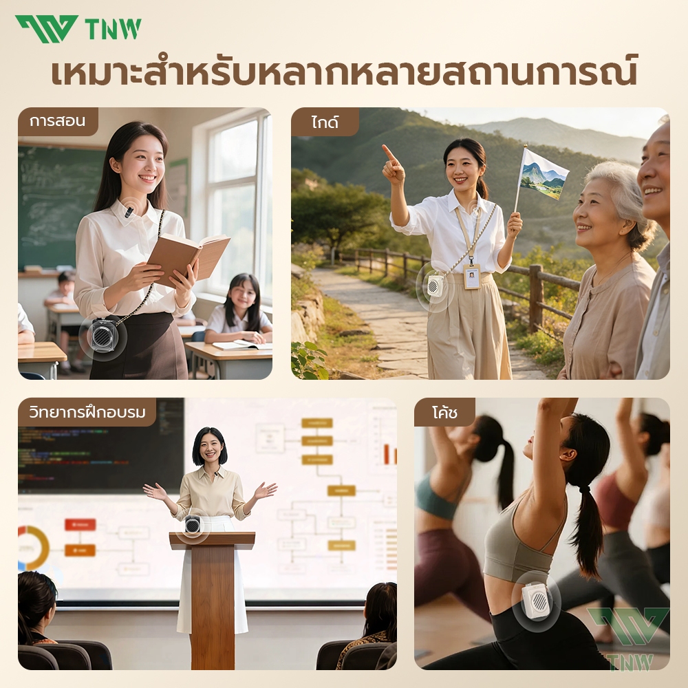 TNW Y32 ไมค์ช่วยสอน บันทึกเสียงได้ ไมค์สอนนักเรียน ไมค์ลำโพงพกพา ไมค์ลําโพง พร้อม bluetooth ไมค์สอนหนังสือ ลำโพงพกพา ราคา ถูกที่สุด ดีลบีเคเค แกลเลอรีภาพที่ 9