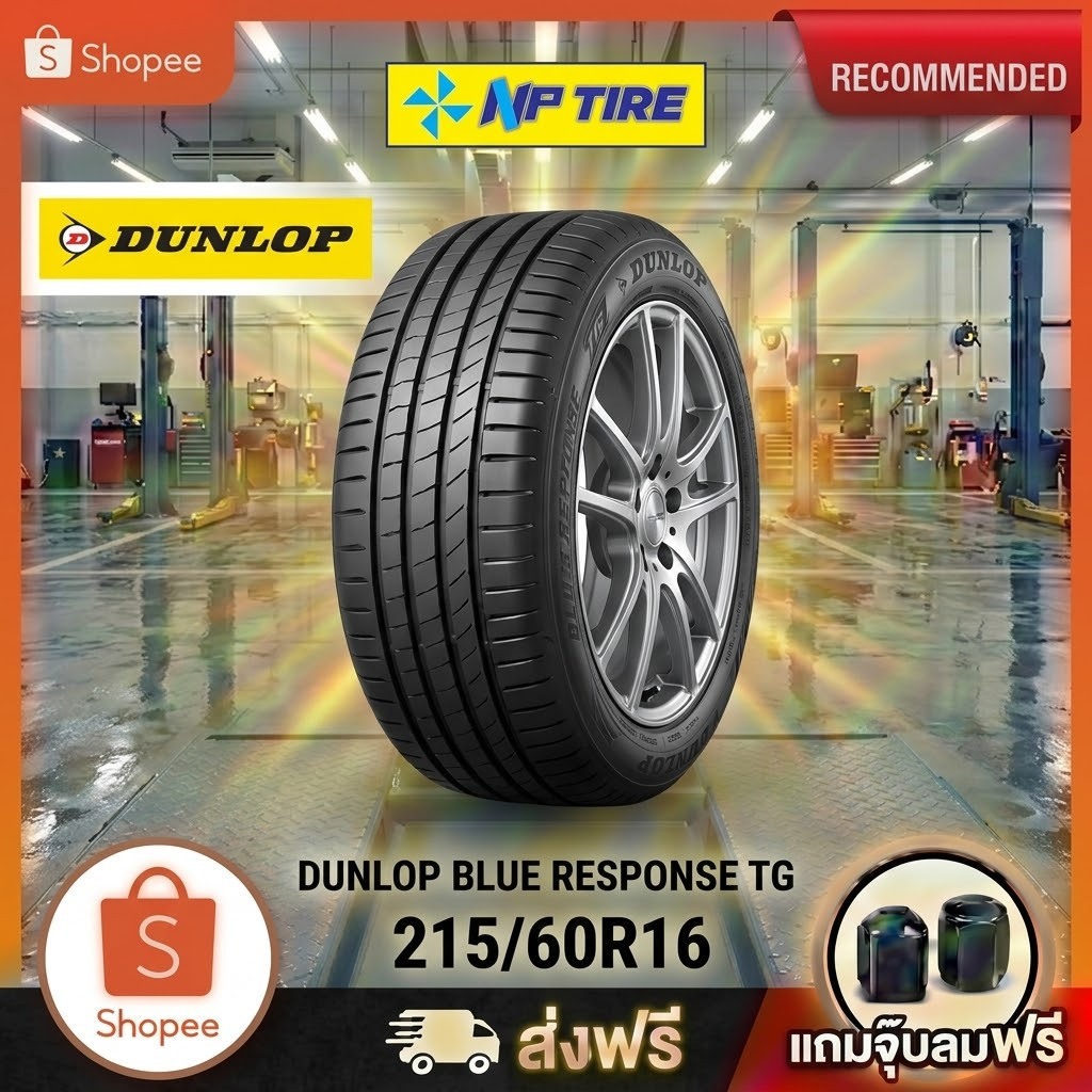 ยาง 215/60R16 DUNLOP BLUE RESPONSE TG  ราคาต่อเส้น  ปี 2026